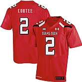 Texas Tech Red Raiders 2 Keke Coutee Red College Football Jersey Dzhi,baseball caps,new era cap wholesale,wholesale hats